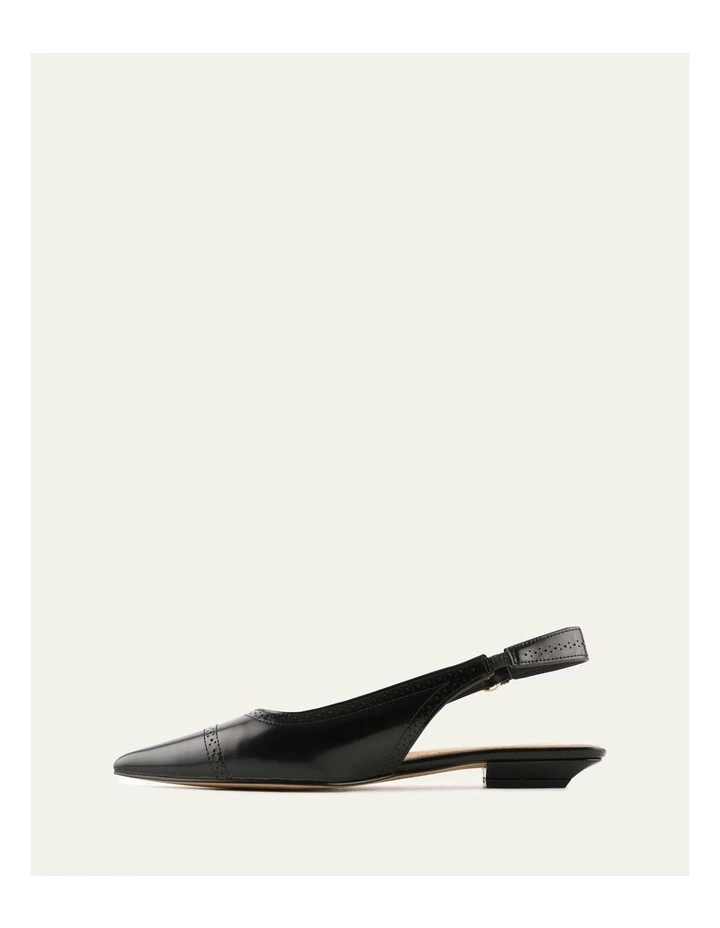 Anwar Leather Dress Flats in Black image 5