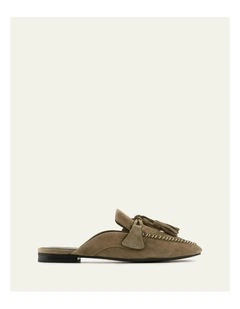 Bass Suede Loafers in Olive