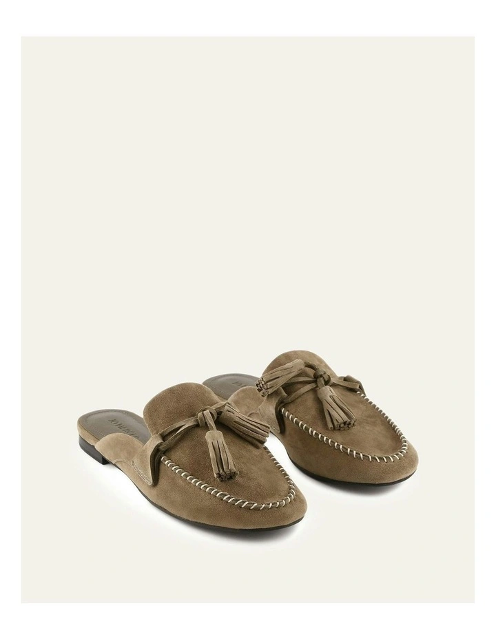 Bass Suede Loafers in Olive image 2