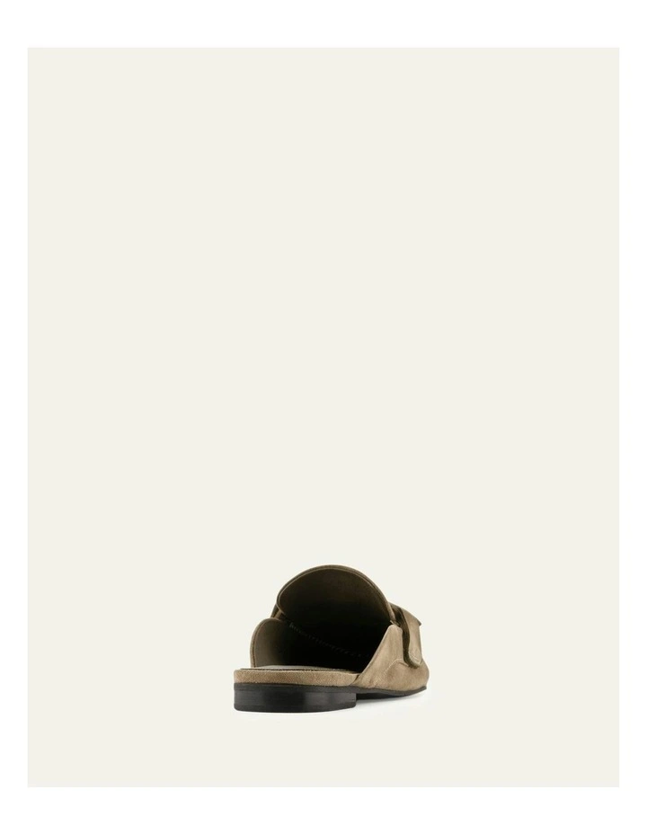 Bass Suede Loafers in Olive image 4