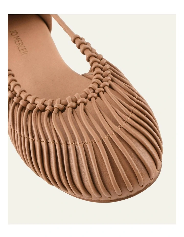 Yuzu Leather Casual Flats in Tuscan Tan image 3