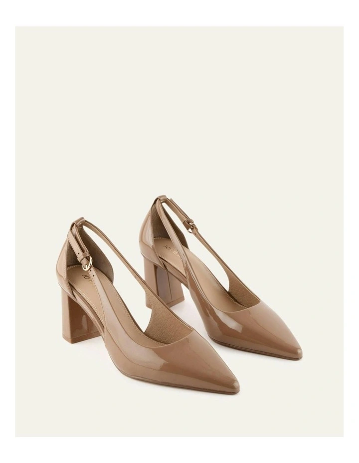 Lainey Mid Heels in Sepia Patent image 2