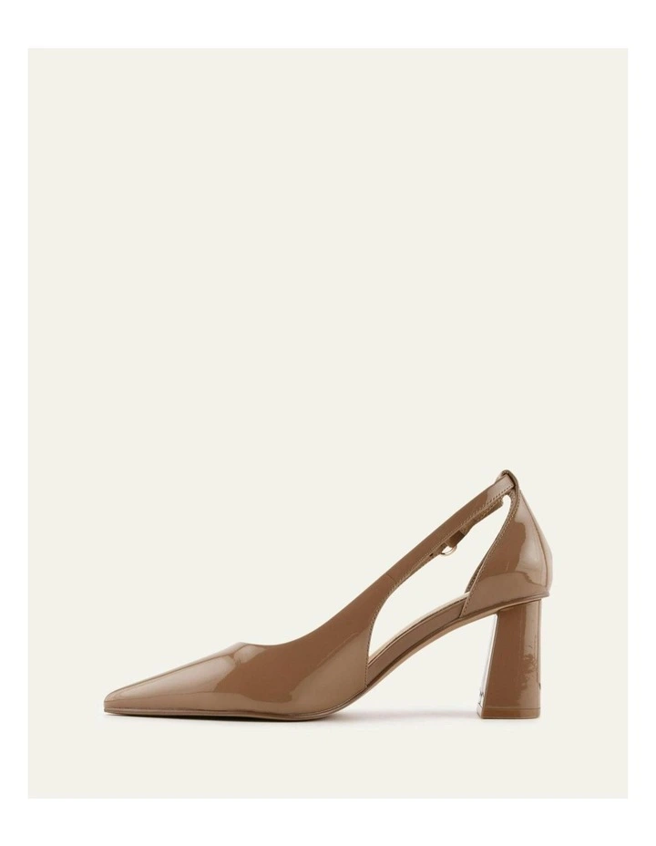 Lainey Mid Heels in Sepia Patent image 5