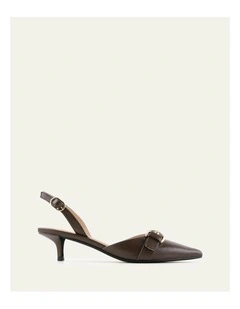 Ranger Leather Low Heels in Dark Rye