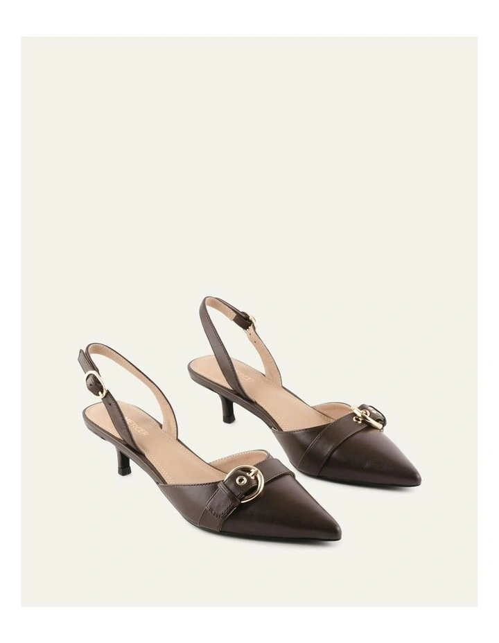 Ranger Leather Low Heels in Dark Rye image 2