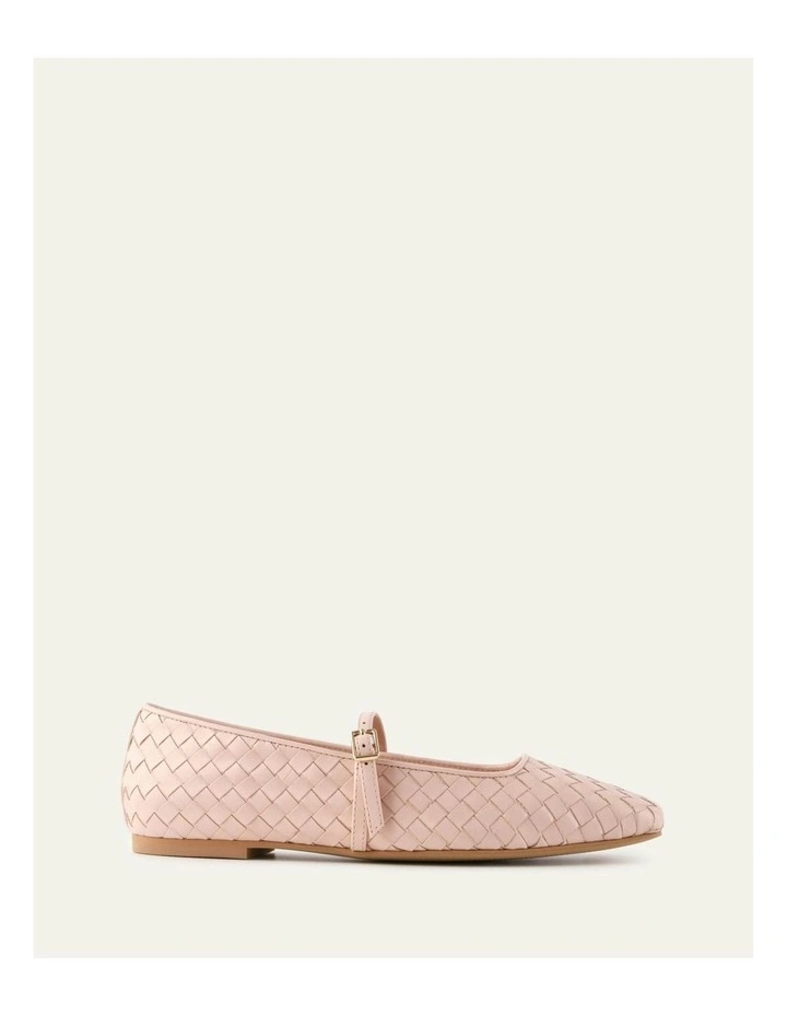 Sailor Leather Ballet Flats in Pale Pink image 1