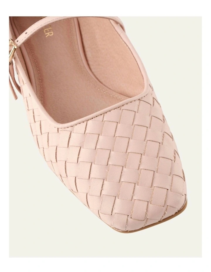 Sailor Leather Ballet Flats in Pale Pink image 3