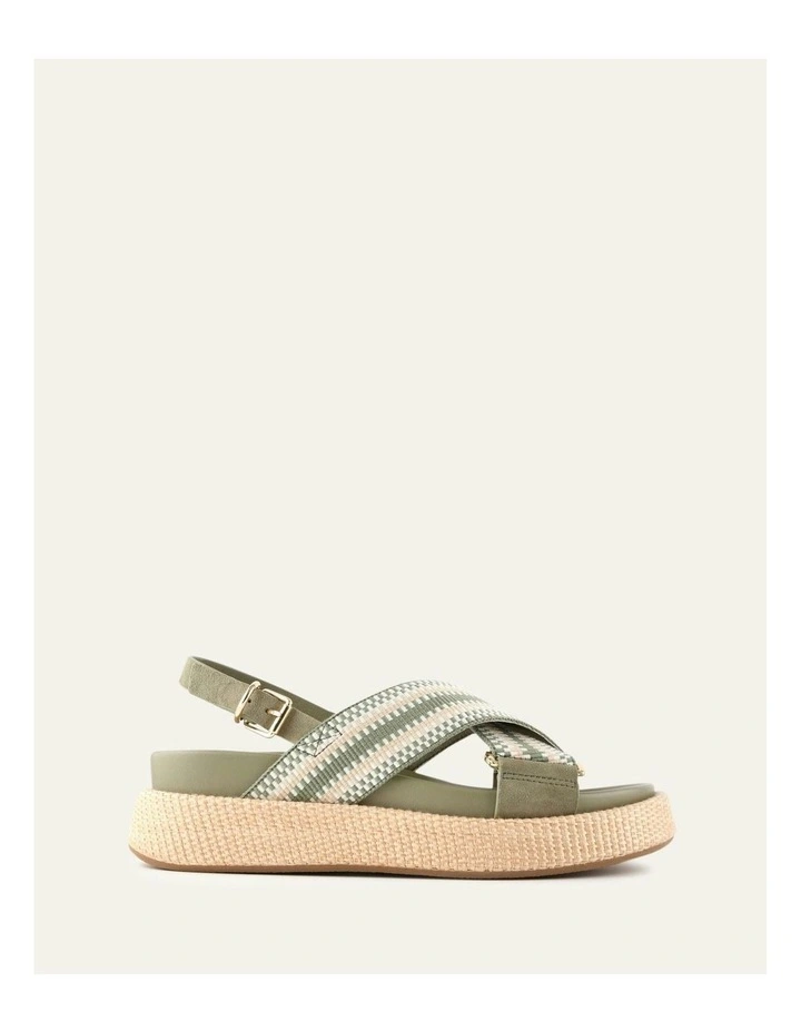 Marley Flat Sandals in Sage Multi image 1