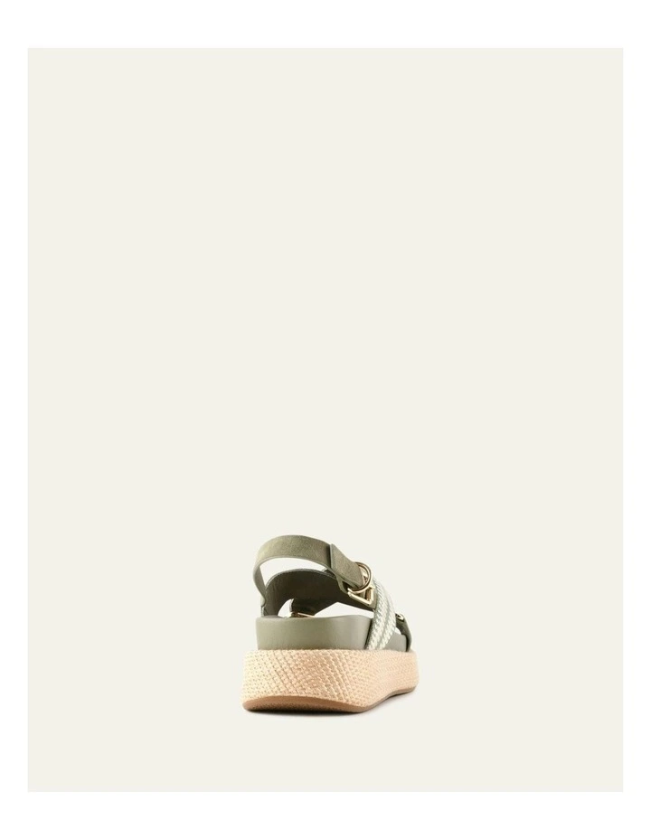 Marley Flat Sandals in Sage Multi image 4