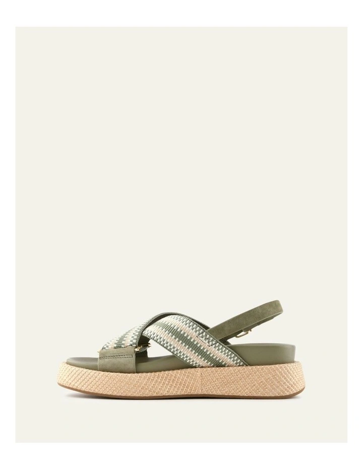 Marley Flat Sandals in Sage Multi image 5