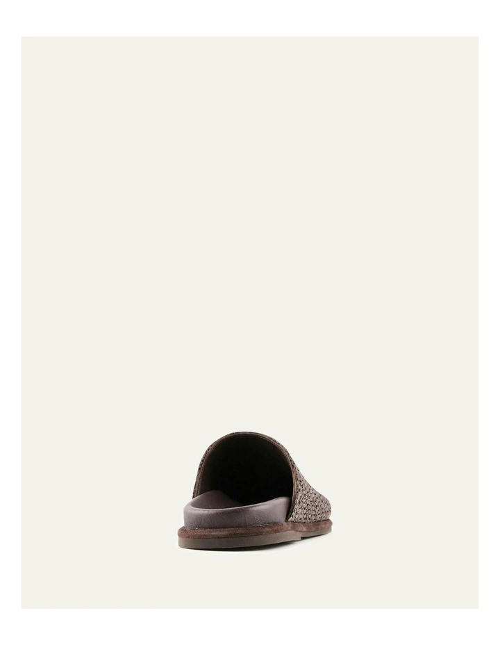 Ocean Flat Slides in Chocolate Raffia image 4