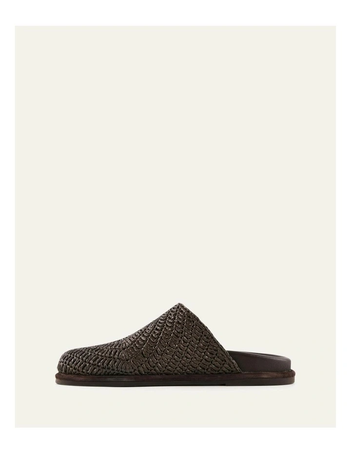 Ocean Flat Slides in Chocolate Raffia image 5
