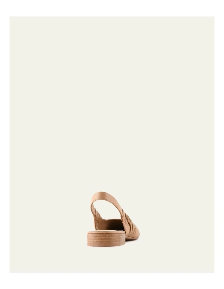 Logan Leather Dress Flats in Tan image 4
