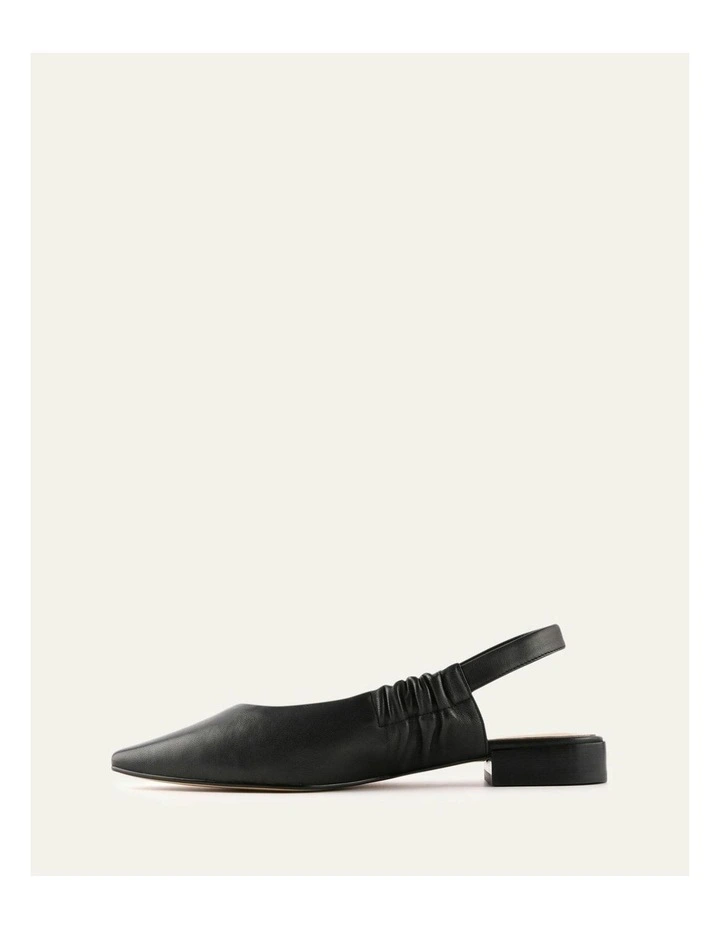 Logan Leather Dress Flats in Black image 6