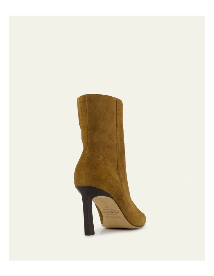 Nessie Suede Mid Ankle Boots in Biscuit image 5