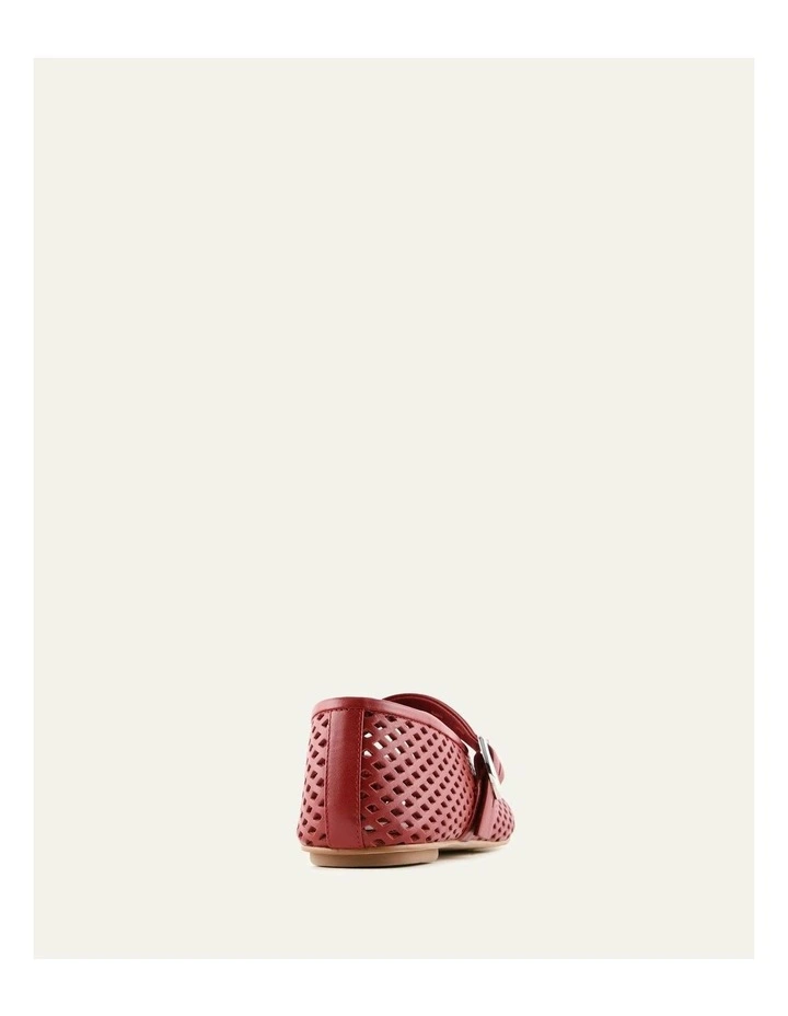 Ginger Leather Ballet Flats in Ruby Red image 4