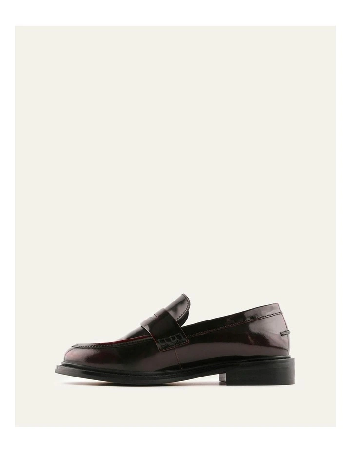 Ebony Leather Loafers in Burgundy image 6