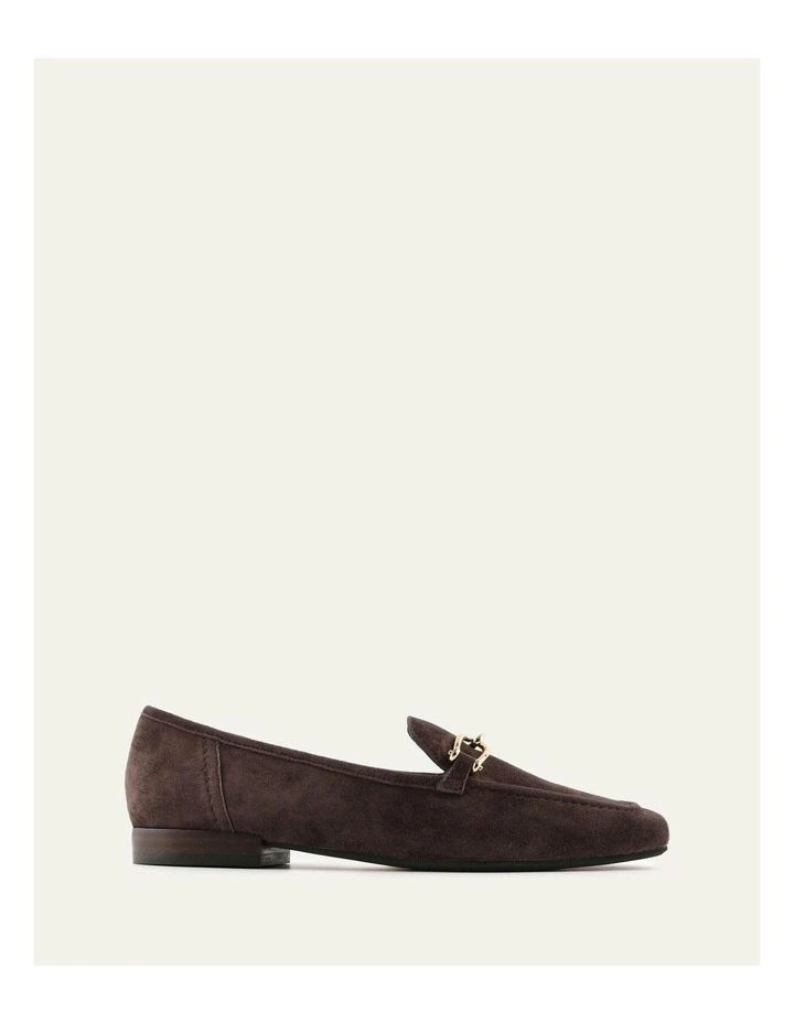 Octavia Suede Loafers in Bitter Chocolate image 1