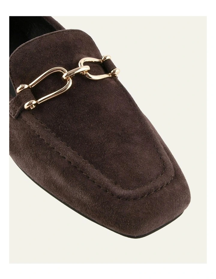 Octavia Suede Loafers in Bitter Chocolate image 3