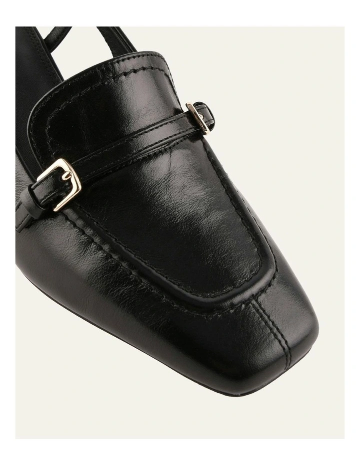 Ellery Leather Mid Heels Sandal in Black image 4