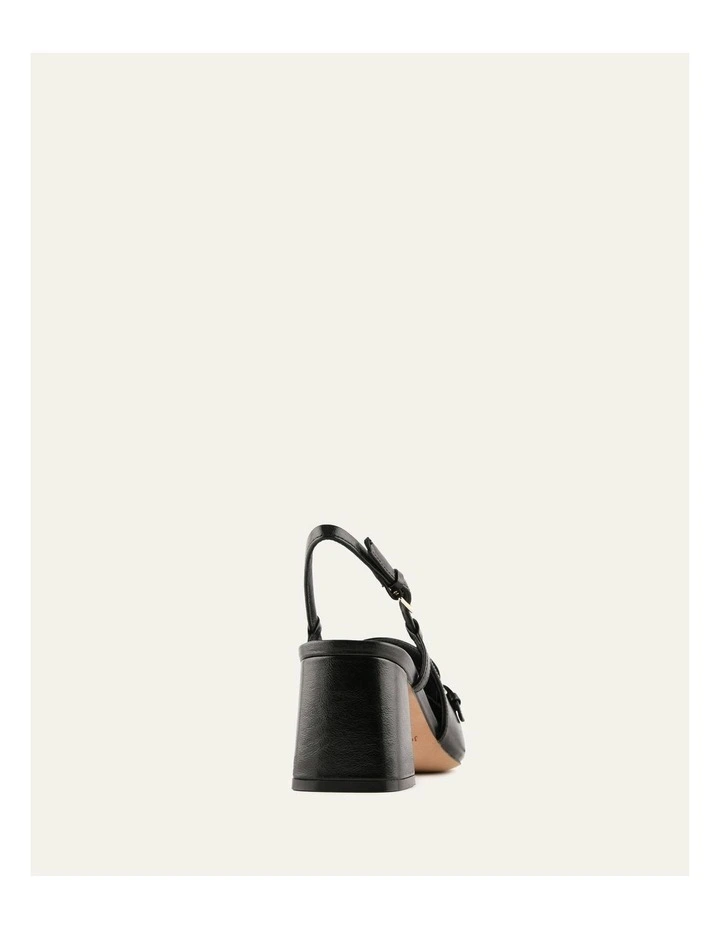 Ellery Leather Mid Heels Sandal in Black image 5