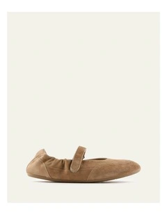 Chevy Suede Casual Flats in Latte