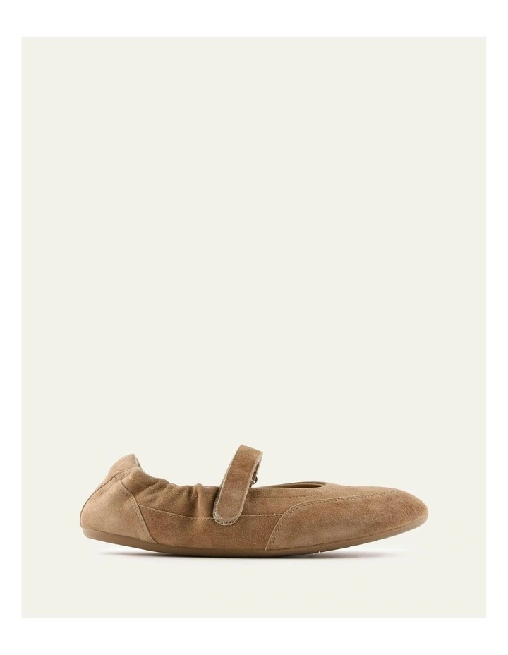 Chevy Suede Casual Flats in Latte image 1