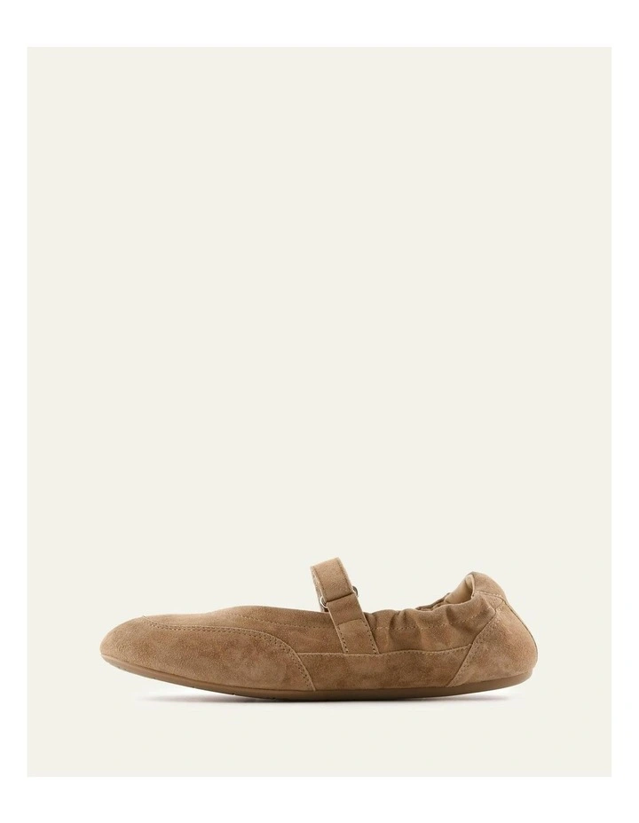 Chevy Suede Casual Flats in Latte image 5
