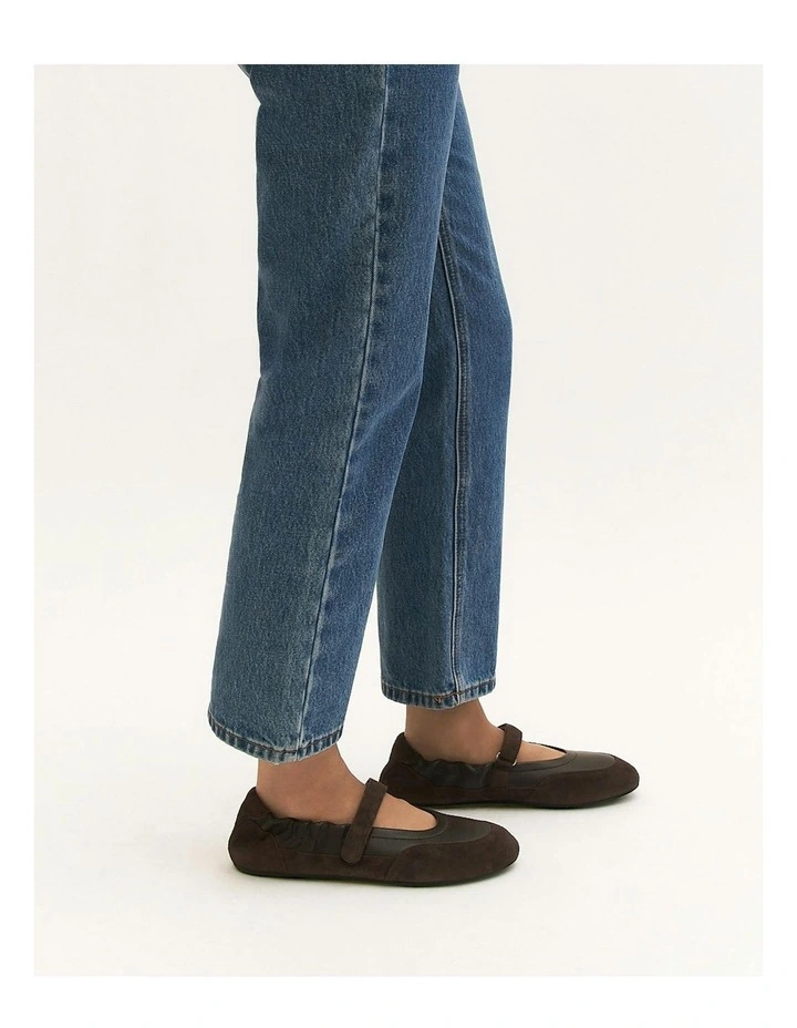 Chevy Casual Bitter Flats in Choc Multi image 2