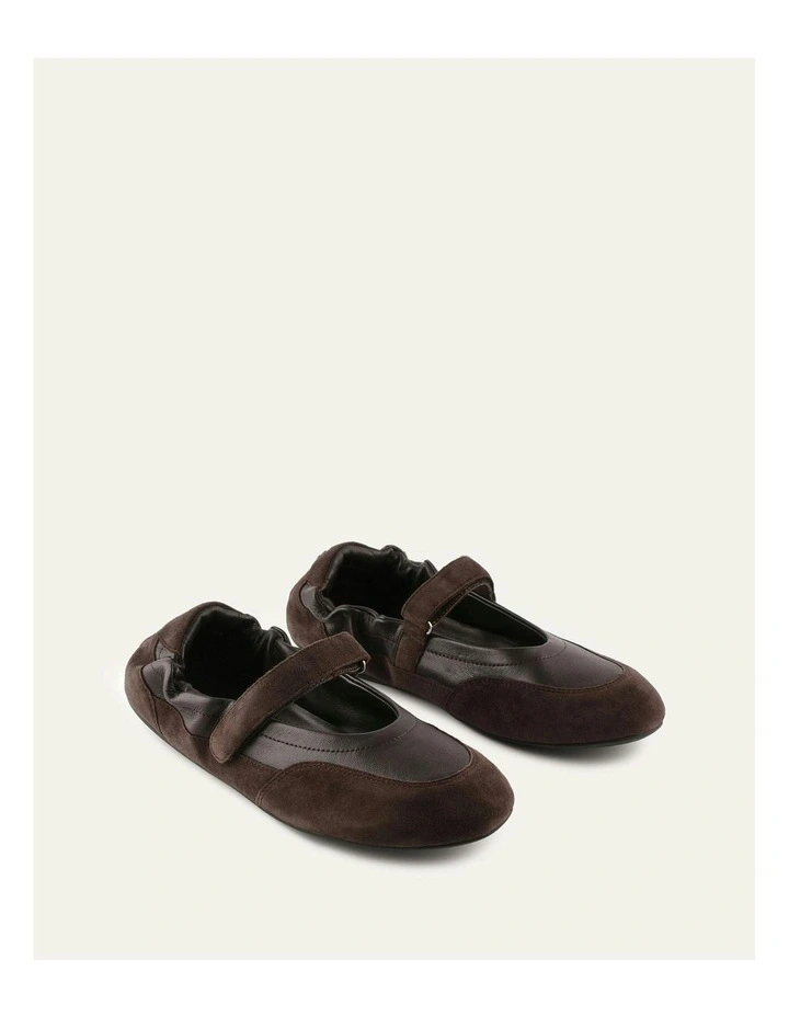 Chevy Casual Bitter Flats in Choc Multi image 3