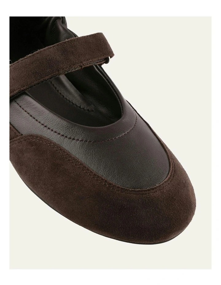 Chevy Casual Bitter Flats in Choc Multi image 4