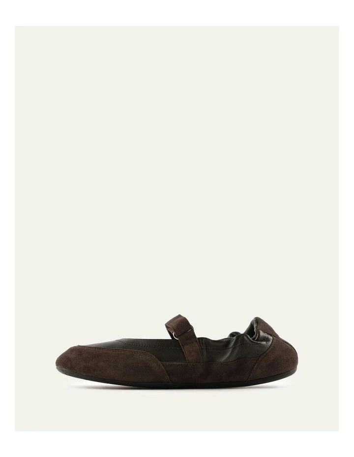 Chevy Casual Bitter Flats in Choc Multi image 6