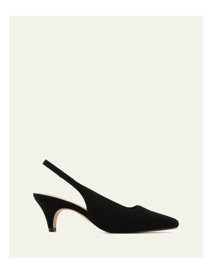 Trey Low Heels in Black Suede image 1
