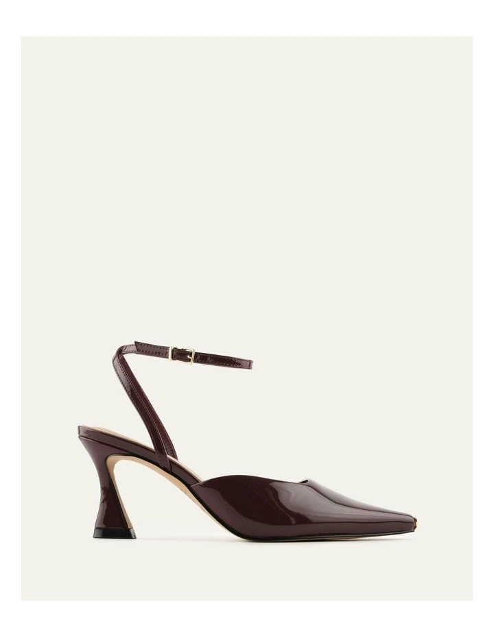 Jacquline Mid Heels in Merlot Patent image 1
