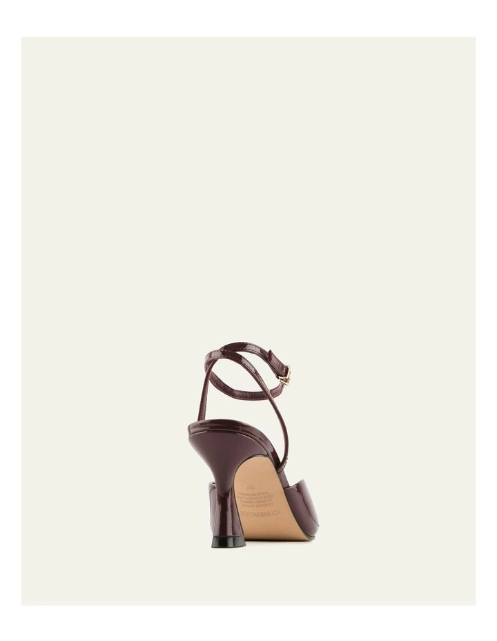 Jacquline Mid Heels in Merlot Patent image 4
