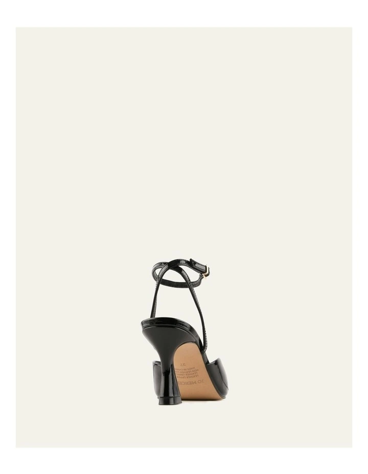Jacquline Mid Heels in Black Patent image 4