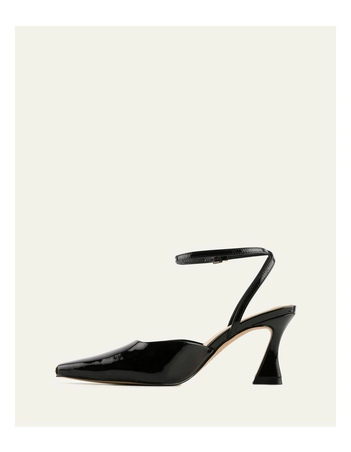 Jacquline Mid Heels in Black Patent image 5