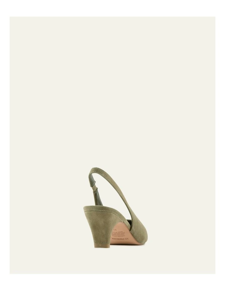Trey Low Heels in Olive Suede image 4