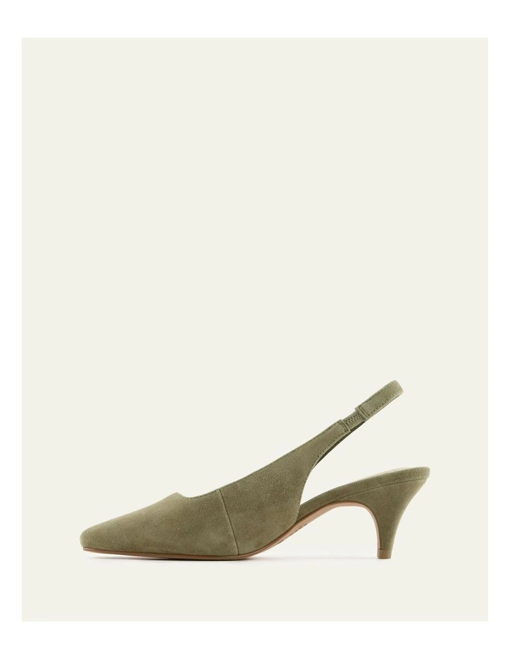 Trey Low Heels in Olive Suede image 5