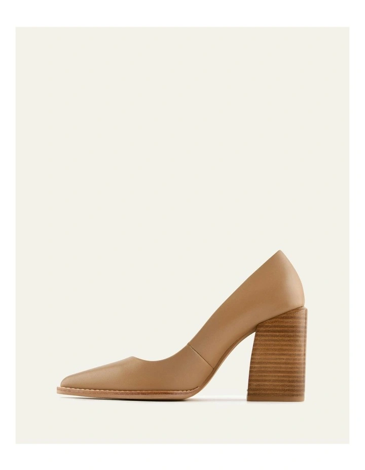 Corbyn High Heels in Tan Leather image 5