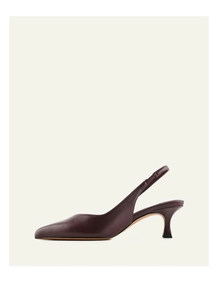 Gracie Low Heels in Merlot Leather image 5