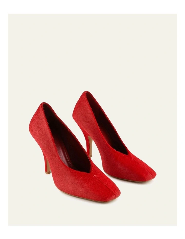 Carey Leather High Heels in Chilli image 3