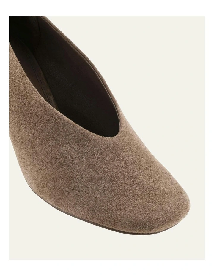 Ella Suede Mid Heels in Ash image 3
