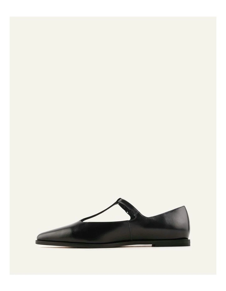 Leather Jenson Dress Flats in Black image 5