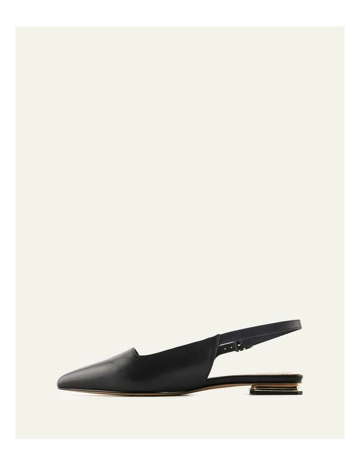 Eclipse Leather Dress Flats in Black image 5