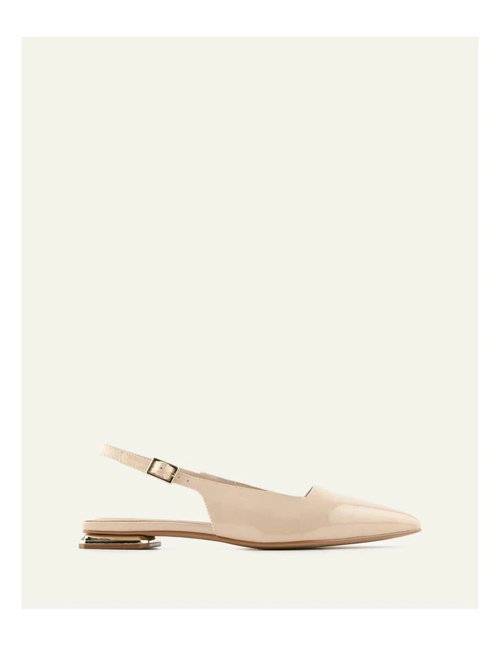 Eclipse Dress Flats Patent in Sand image 1