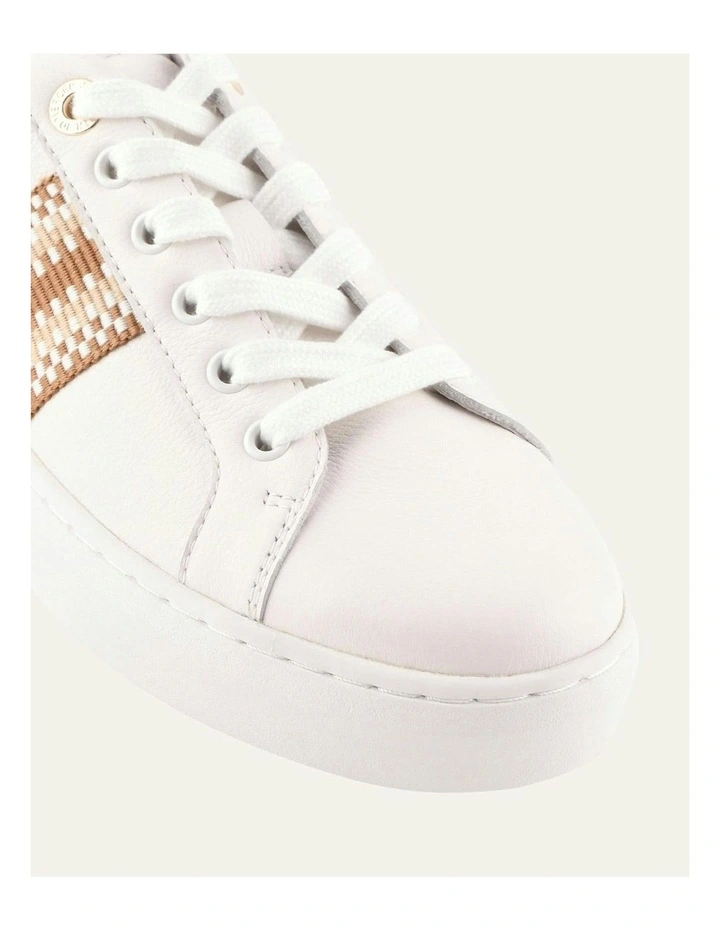 Leather Holly Sneakers in White image 3