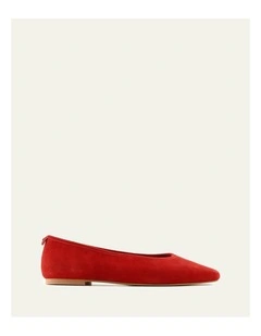 Serena Casual Flats in Chilli Suede