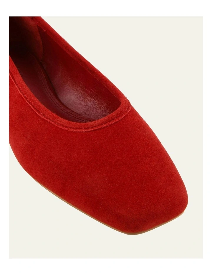 Serena Casual Flats in Chilli Suede image 4