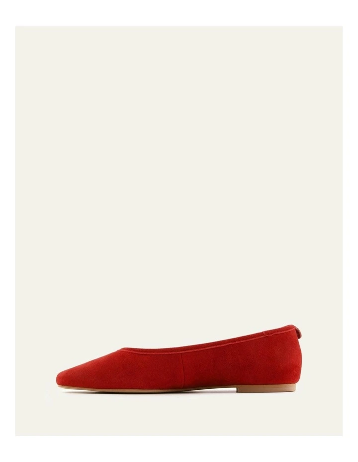 Serena Casual Flats in Chilli Suede image 6